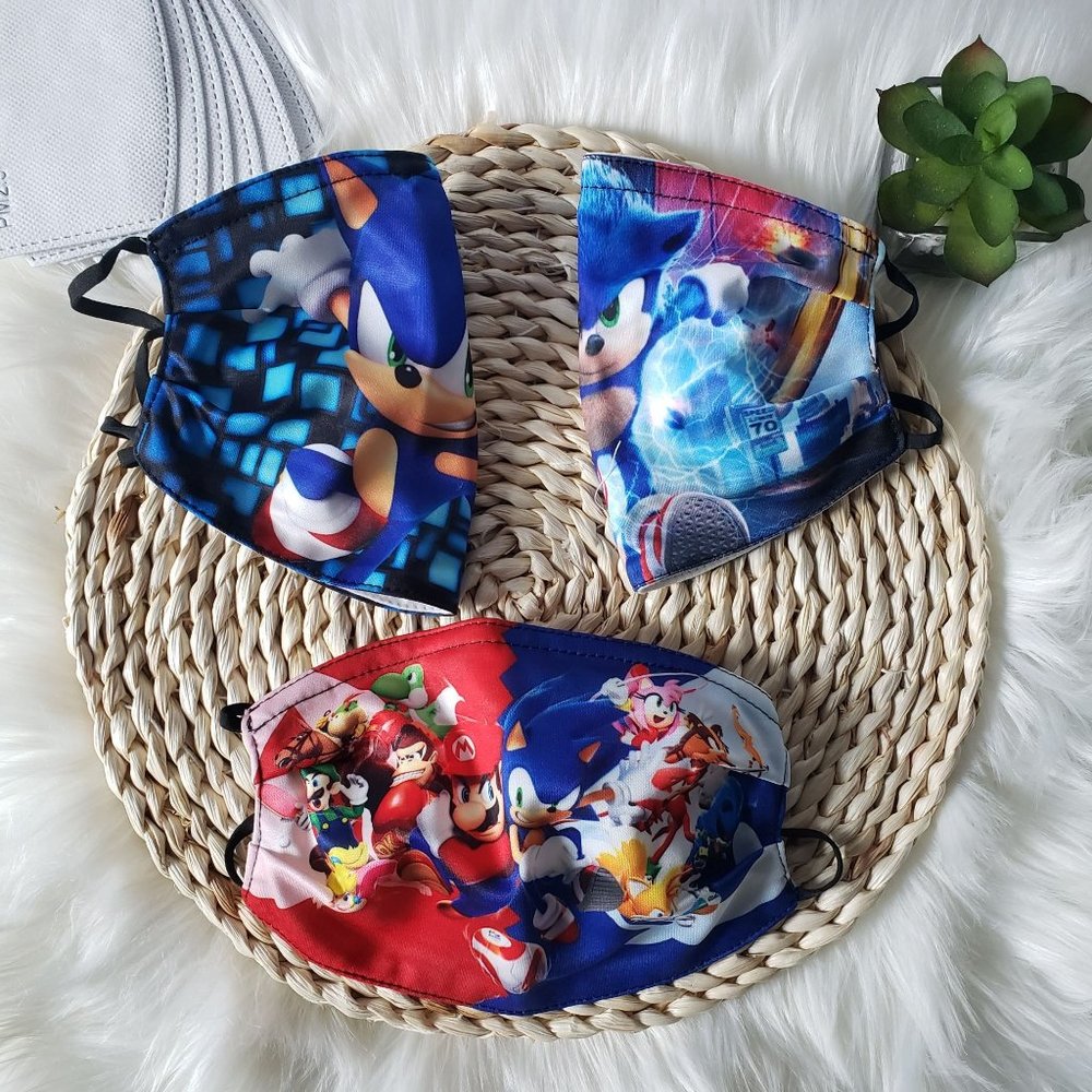 Sonic/Mario Face Masks